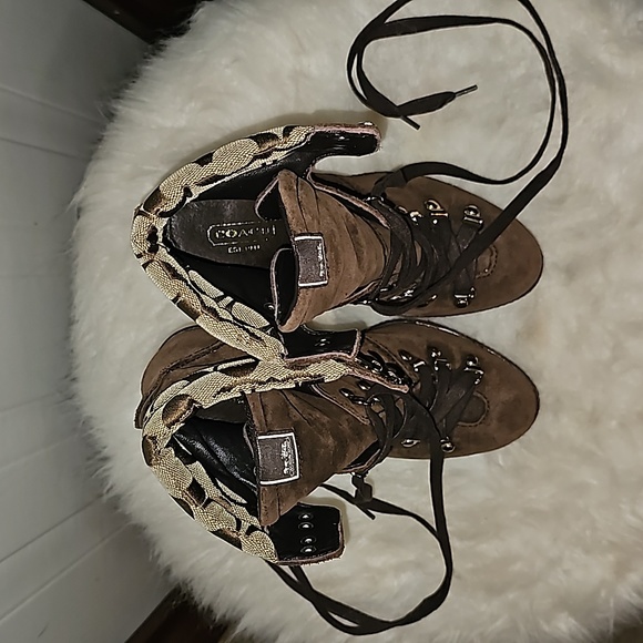 Coach brown suede boots - Picture 15 of 16